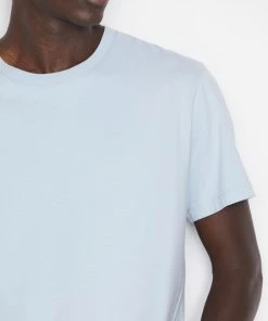 Frame-denim Men Frame Logo Tee -- Powder Blue