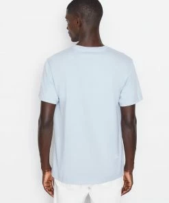 Frame-denim Men Frame Logo Tee -- Powder Blue