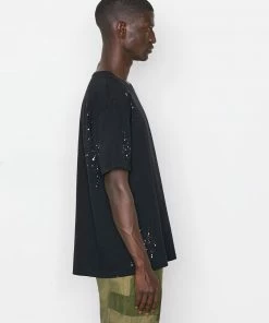 Frame-denim Men Logo Splash Paint Tee -- Noir