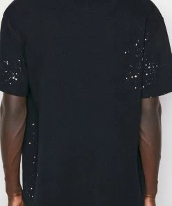 Frame-denim Men Logo Splash Paint Tee -- Noir