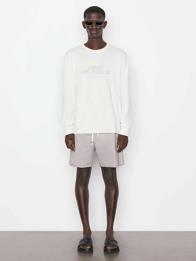 Flash Sale ⌛ Frame-denim FRAME Logo Long Sleeve Tee -- Milk ⌛ 2 Frame-denim FRAME Logo Long Sleeve Tee -- Milk