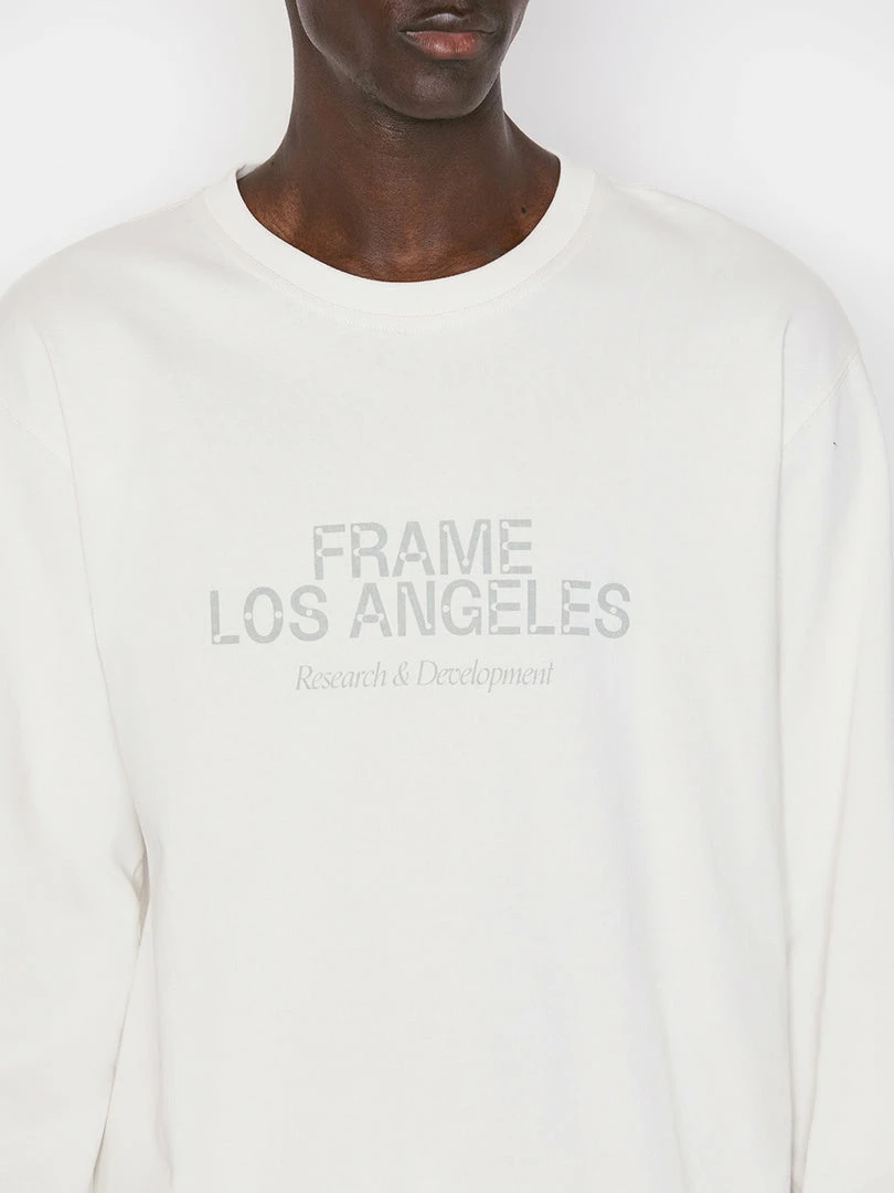 Flash Sale ⌛ Frame-denim FRAME Logo Long Sleeve Tee -- Milk ⌛ 4 Frame-denim FRAME Logo Long Sleeve Tee -- Milk