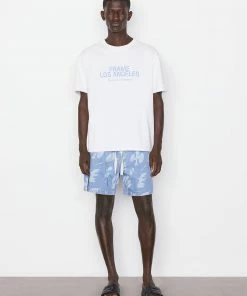 Frame-denim Men FRAME Logo Short Sleeve Tee -- Blanc