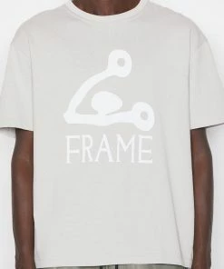 Best deal π Frame-denim Abstract Print Short Sleeve Tee -- Grey Green Men π― 8 Frame-denim Abstract Print Short Sleeve Tee -- Grey Green Men