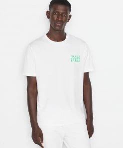 Frame-denim Frame Graphic T-Shirt -- Blanc Men