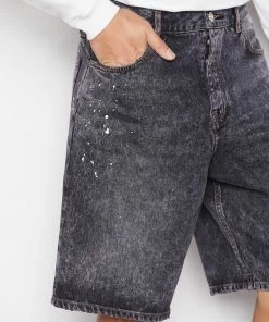 New π Frame-denim Men Baggy Fit Short -- Noir Paint π― 8 Frame-denim Men Baggy Fit Short -- Noir Paint