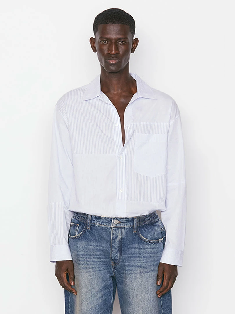 Frame-denim Summer Stripe Mixed Shirt -- Stripe Mix Men