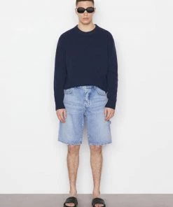Frame-denim Cargo Denim Short -- Blue Washed Men