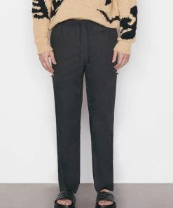 Frame-denim Poplin Trouser -- Noir