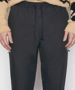 Frame-denim Poplin Trouser -- Noir