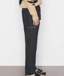 Frame-denim Poplin Trouser -- Noir