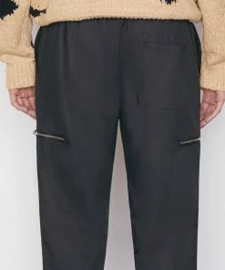 Frame-denim Poplin Trouser -- Noir