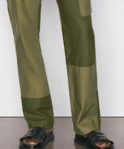 Frame-denim Tonal Patchwork Cargo Pant -- Rifle Green