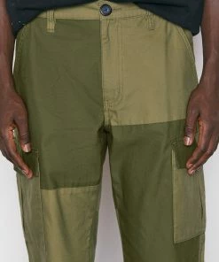 Frame-denim Tonal Patchwork Cargo Pant -- Rifle Green