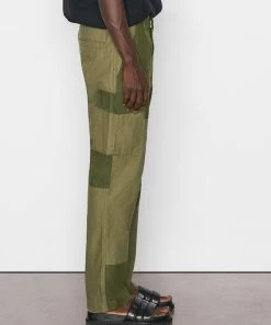 Frame-denim Tonal Patchwork Cargo Pant -- Rifle Green