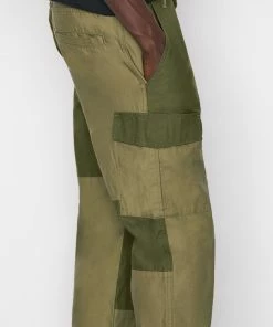 Frame-denim Tonal Patchwork Cargo Pant -- Rifle Green