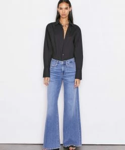 Frame-denim Women Ilona Oversized Shirt -- Noir