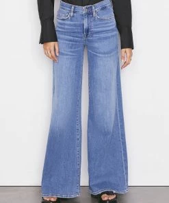 Frame-denim Women Le Palazzo Pant -- Blue Fade