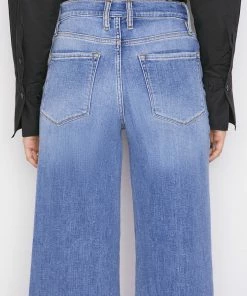 Frame-denim Women Le Palazzo Pant -- Blue Fade