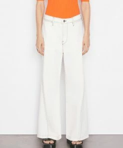 Frame-denim Women Le Pixie Baggy Palazzo -- Chalked