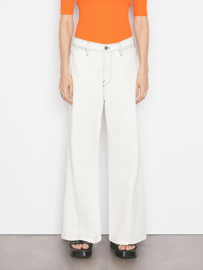 Top 10 𧨠Frame-denim π© Women Le Pixie Baggy Palazzo -- Chalked π 1 Frame-denim Women Le Pixie Baggy Palazzo -- Chalked