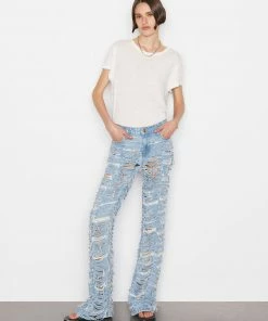 Frame-denim Atelier Low Rise Flare Shred -- Anya Shred Women