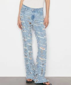 FRAME Sales Shop 15 Frame-denim Atelier Low Rise Flare Shred -- Anya Shred Women