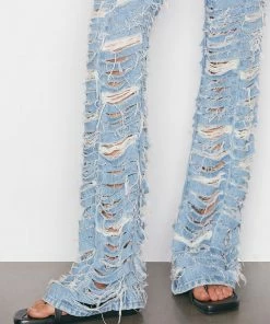 Frame-denim Atelier Low Rise Flare Shred -- Anya Shred Women