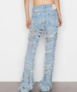 Frame-denim Atelier Low Rise Flare Shred -- Anya Shred Women