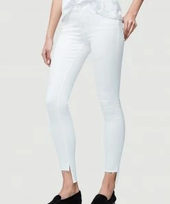 Frame-denim Women Le Skinny De Jeanne Raw Stagger -- Blanc