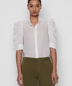 Frame-denim Gillian Top -- Blanc Women