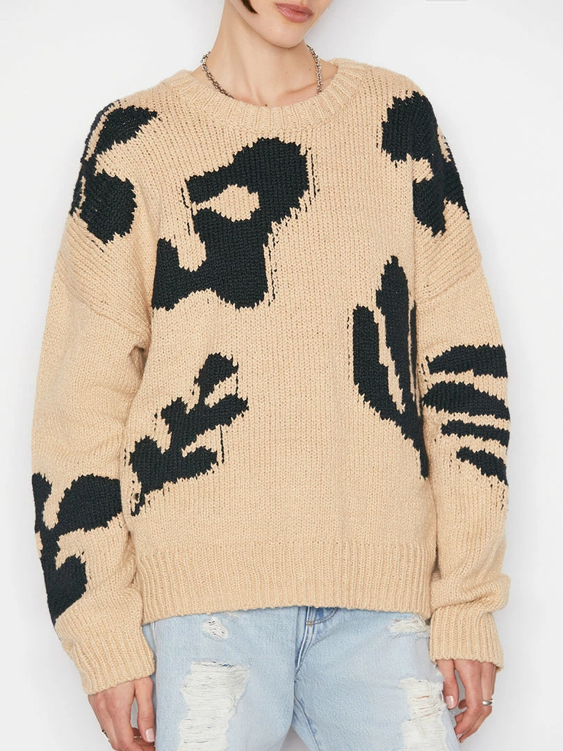 Cheap π Frame-denim π© Women Abstract Intarsia Sweater -- Hay Multi βοΈ 6 Frame-denim Women Abstract Intarsia Sweater -- Hay Multi