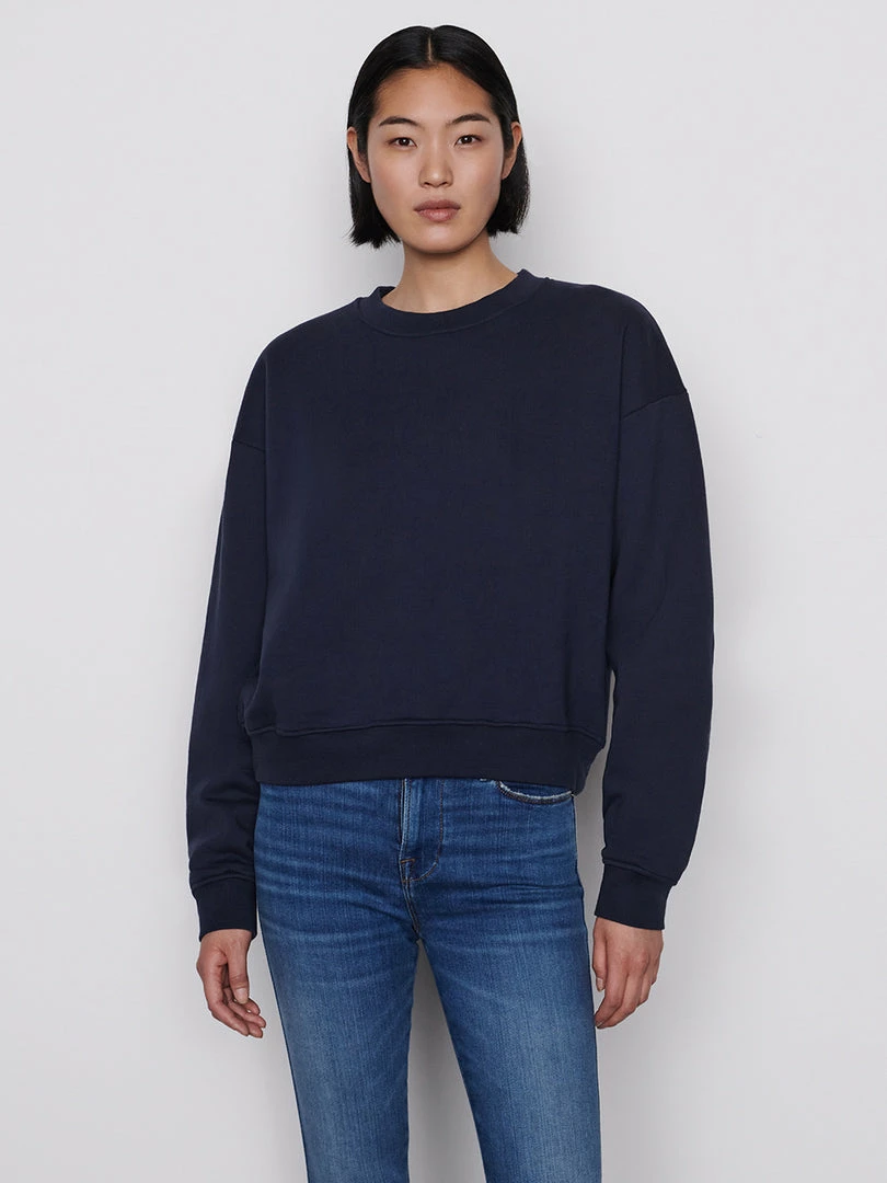 Flash Sale π₯ Frame-denim π© Women Oversized Crew -- Navy β 1 Frame-denim Women Oversized Crew -- Navy