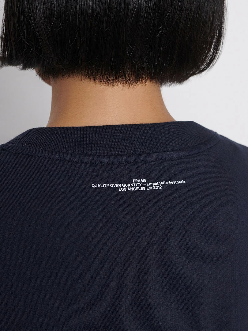 Flash Sale π₯ Frame-denim π© Women Oversized Crew -- Navy β 5 Frame-denim Women Oversized Crew -- Navy