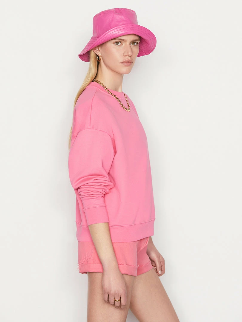 Outlet β€οΈ Frame-denim Oversized Crew -- Hot Pink π© Women β 5 Frame-denim Oversized Crew -- Hot Pink Women