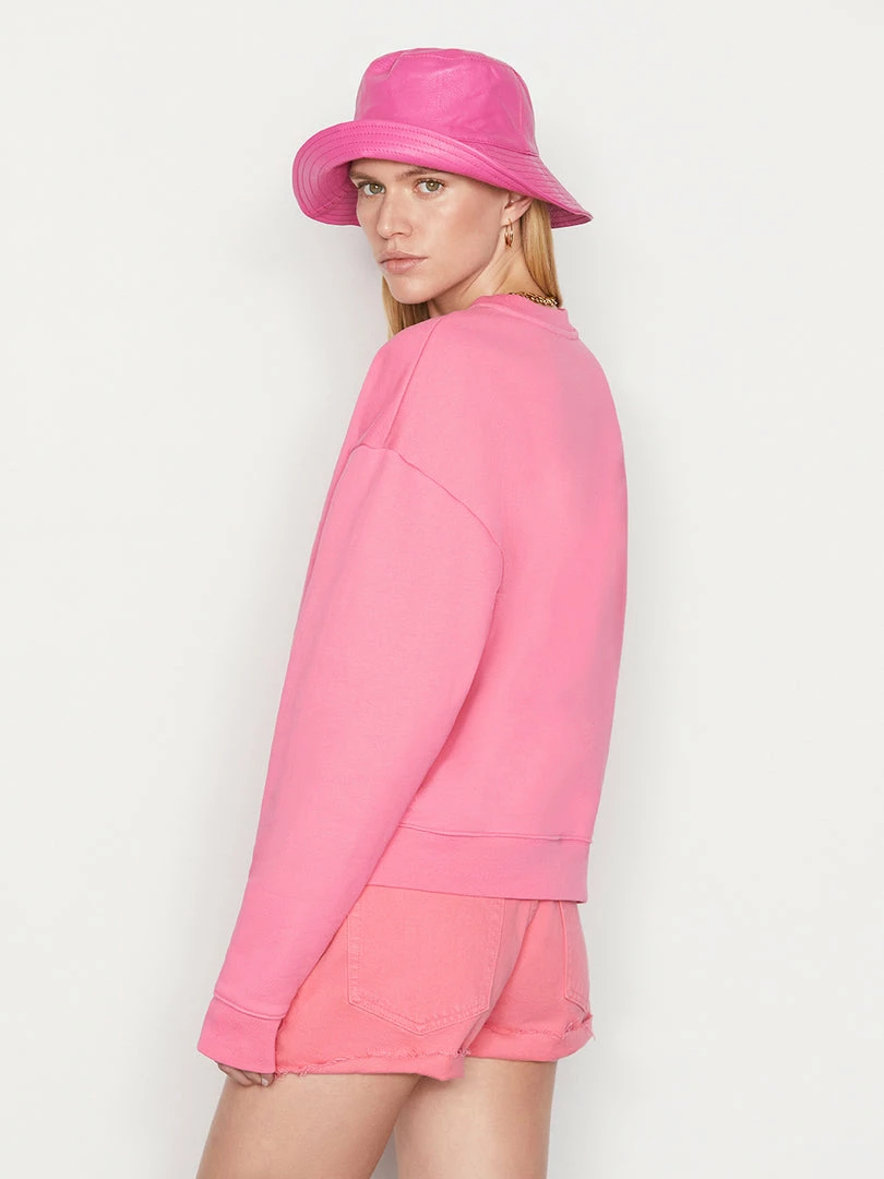 Outlet β€οΈ Frame-denim Oversized Crew -- Hot Pink π© Women β 4 Frame-denim Oversized Crew -- Hot Pink Women