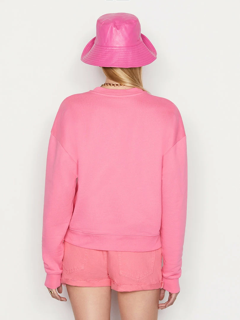 Outlet β€οΈ Frame-denim Oversized Crew -- Hot Pink π© Women β 6 Frame-denim Oversized Crew -- Hot Pink Women