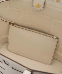 Frame-denim Plaque Cut Out Tote -- Off White