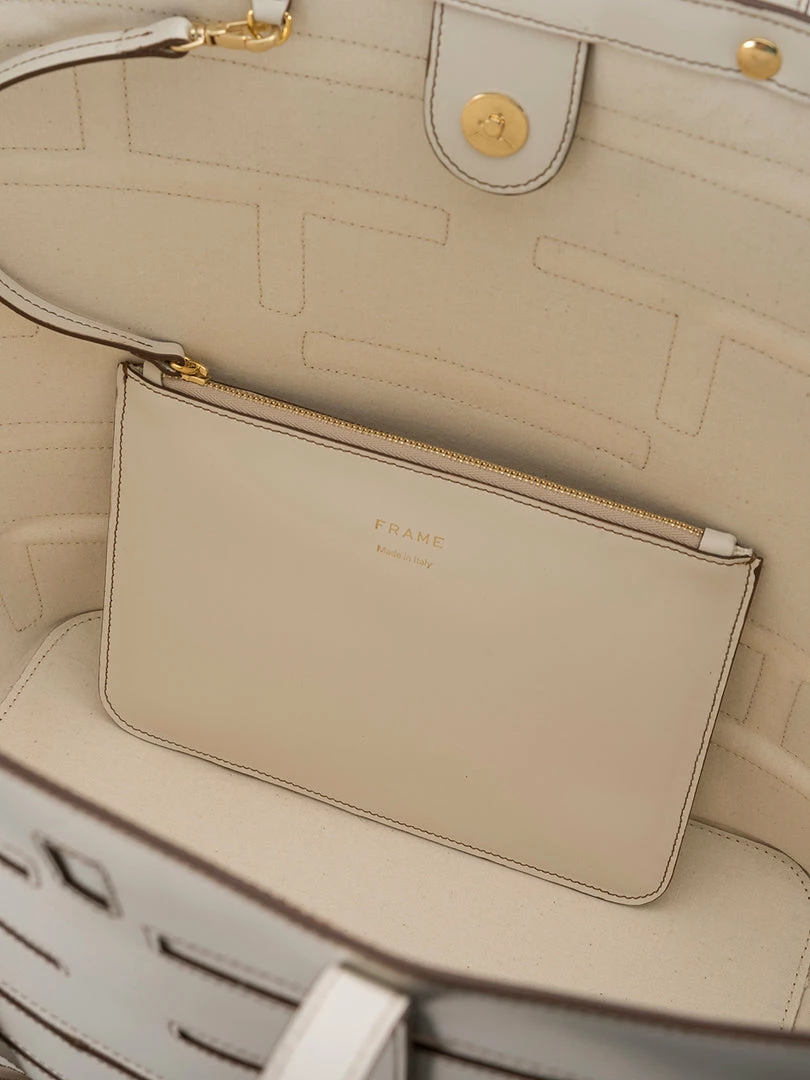 Flash Sale π₯ Frame-denim Plaque Cut Out Tote -- Off White β€οΈ 2 Frame-denim Plaque Cut Out Tote -- Off White