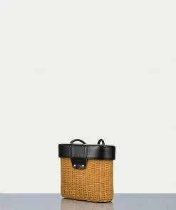 Coupon 𧨠Frame-denim π© Women Wicker Bag -- Noir β¨ 7 Frame-denim Women Wicker Bag -- Noir