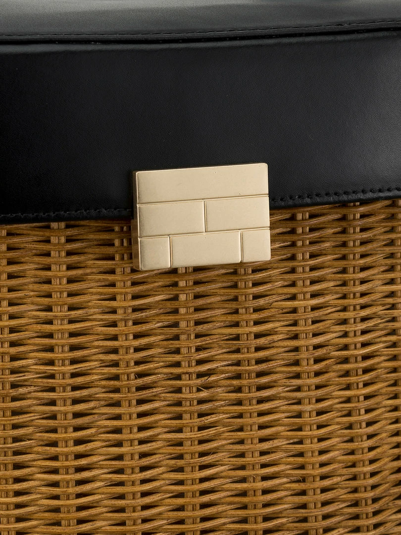 Coupon 𧨠Frame-denim π© Women Wicker Bag -- Noir β¨ 2 Frame-denim Women Wicker Bag -- Noir