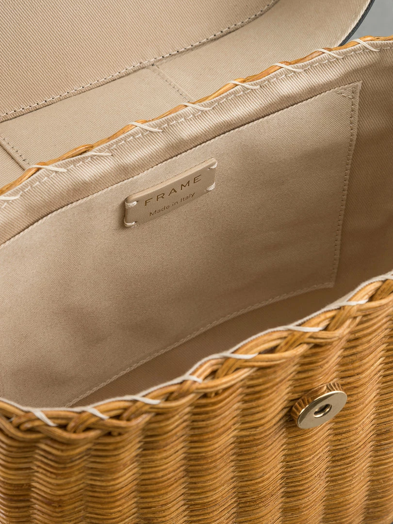 Coupon 𧨠Frame-denim π© Women Wicker Bag -- Noir β¨ 3 Frame-denim Women Wicker Bag -- Noir