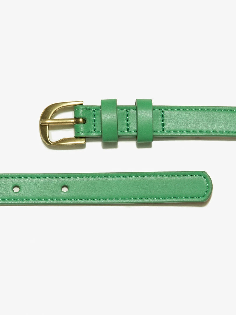 Cheapest β€οΈ Frame-denim Twist Buckle Belt -- Grass Green π© Women π 2 Frame-denim Twist Buckle Belt -- Grass Green Women