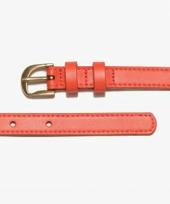 Frame-denim Twist Buckle Belt -- Orange Crush Women