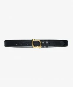 Frame-denim Women Organic Shape Belt -- Noir