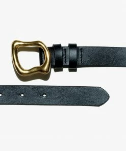 Frame-denim Women Organic Shape Belt -- Noir