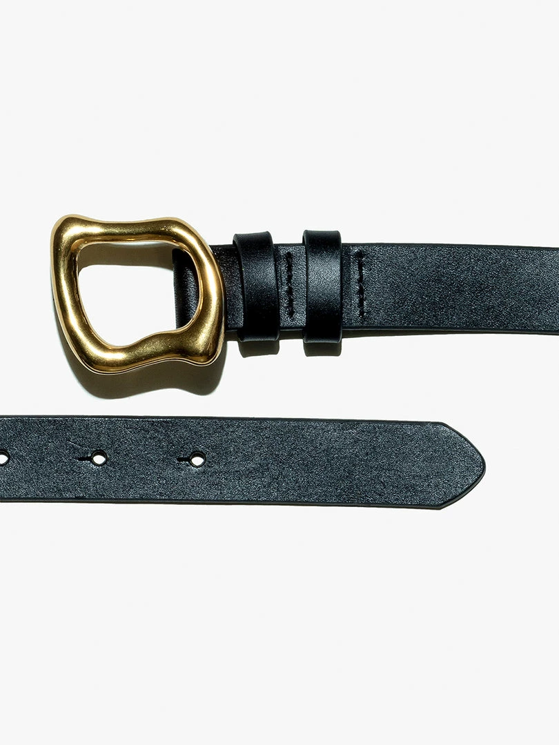 Coupon 𧨠Frame-denim π© Women Organic Shape Belt -- Noir β 2 Frame-denim Women Organic Shape Belt -- Noir