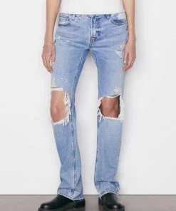 Frame-denim The Low Boot -- Baines Destruct Women