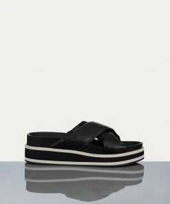 Frame-denim Women Le Playa Slide -- Noir Multi