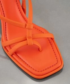 Cheap π Frame-denim π© Women Le Addison π©΄ Sandal -- Orange Crush π 5 Frame-denim Women Le Addison Sandal -- Orange Crush